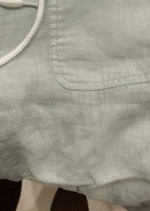 Light Blue Casual Linen Blend Pants