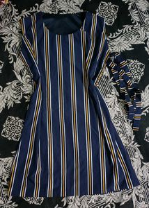 Striped Sleeveless Frock