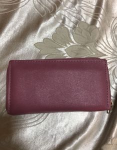 Pink Hearts Artificial Leather Wallet