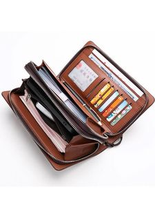 Kangaroo Kingdom Brown Leather Clutch Bag
