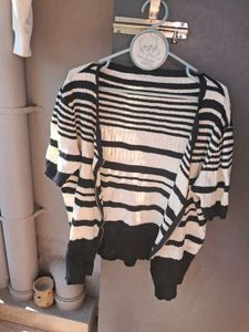 Striped Knit Cardigan