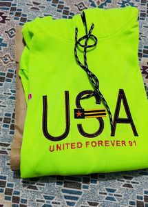 Neon Green USA Hoodie