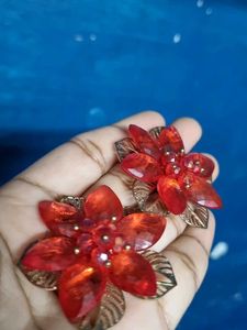 Stunning Red Flower Ring