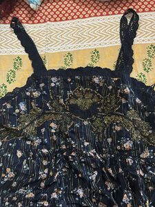 ZARA floral tiered dress