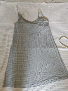 GAP Maternity Grey &amp; White Striped Dress