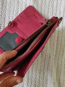 Genuine Leather Phone Wallet Card Holder