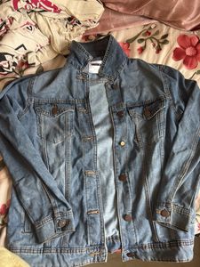 Classic Blue Denim Jacket ( little button defect)