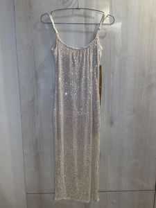 Sparkly Sequin Slip Dress