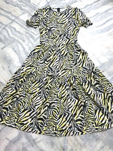 🦓Zebra Print Fit &amp; Flare Dress
