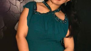 green party wear dress