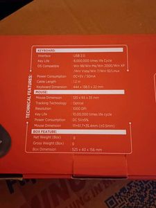 Intex GENIE USB Keyboard &amp; Mouse Combo