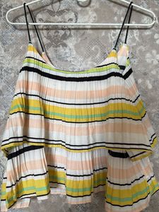 Striped Tiered Camisole Top and pants