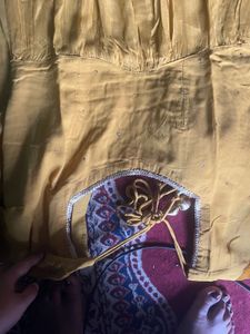 Shimmering Mustard Sequin Georgette Suit Set