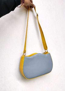 Stylish Two-Tone Shoulder Bag