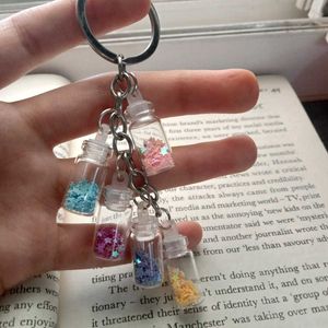 Glitter Bottle Keychain