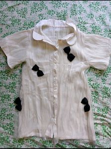 🎀🕊️ Coquette White Baby Doll Top 🕊️🎀