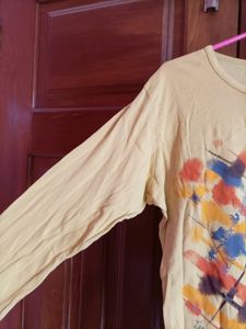 Abstract Graphic Print Long Sleeve Tee