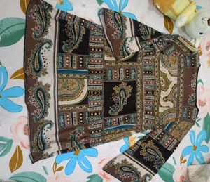 Paisley Print Tiered Dress