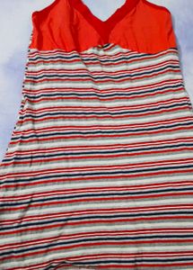 Comfortable Striped Nightgown