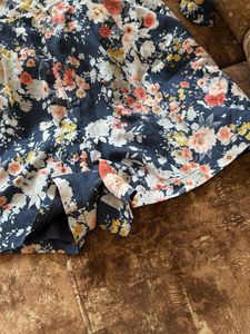 Floral Print Long Sleeve Dress