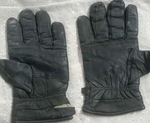 Black Leather Gloves