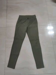 Olive green colour jeggings