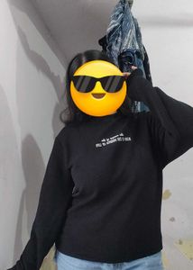 Black Graphic Sweatshirt