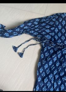 Boho Blue Print Kurta