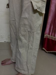 Beige Cargo Pants