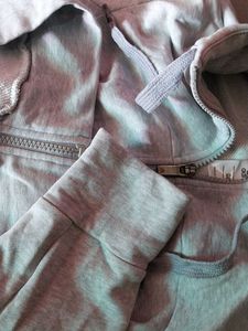 Grey Adidas Zip-Up Hoodie