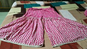 pink sharara set