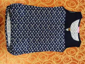 Navy Blue Tshirt For 12-14 Year Old Girls In ₹150