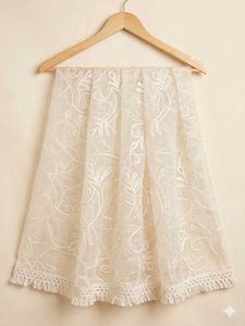 Embroidered Dupatta with Tassels
