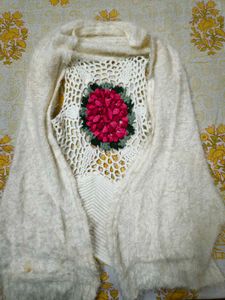 Crochet Flower Knit cardigan 🌷🩷
