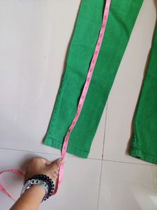 Skinny Green Jeans