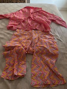 Pink backless co ord set