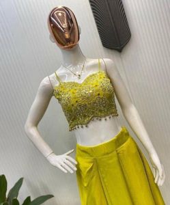 Bright Yellow Two-Piece Set