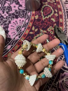 Handmade sea shell Beaded Bracelet
