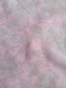 Elegant Pink Floral Saree