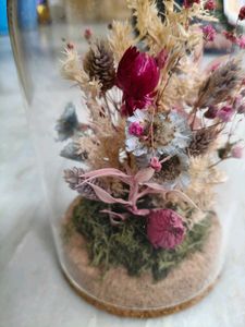 Dried Flower Terrarium Display