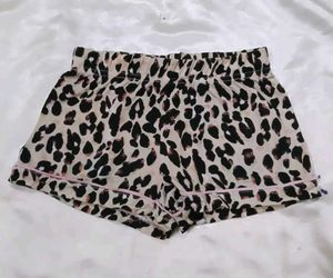 Leopard Print Pajama Shorts