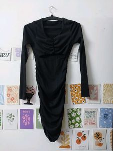 Front Cut Bodycon Dress