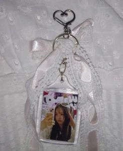 Cute Photo Keychain with Ribbons