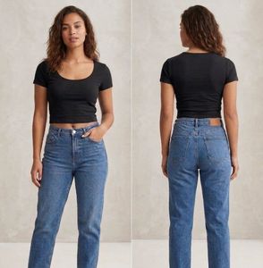 H&amp;M Classic Black Cropped T-Shirt