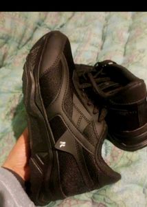 Black Chunky Sole Sneakers