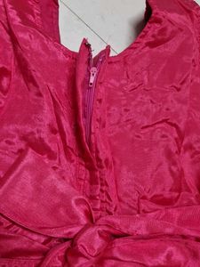 Knee length Elegant Pink Dress