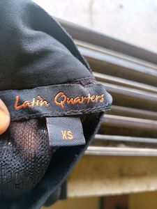 Latin Quarters Sleeveless Pretty Black Top