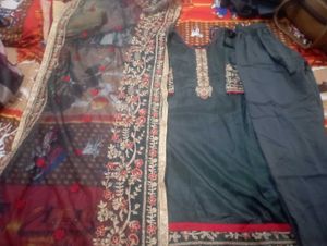 Elegant grey Kurta Set with Dupatta