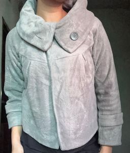Cozy Grey Fleece Jacket
