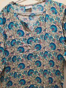 Women's Bohemian Floral Print Kurta